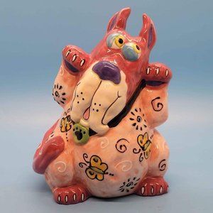 Vintage Whimsical Dog Statue